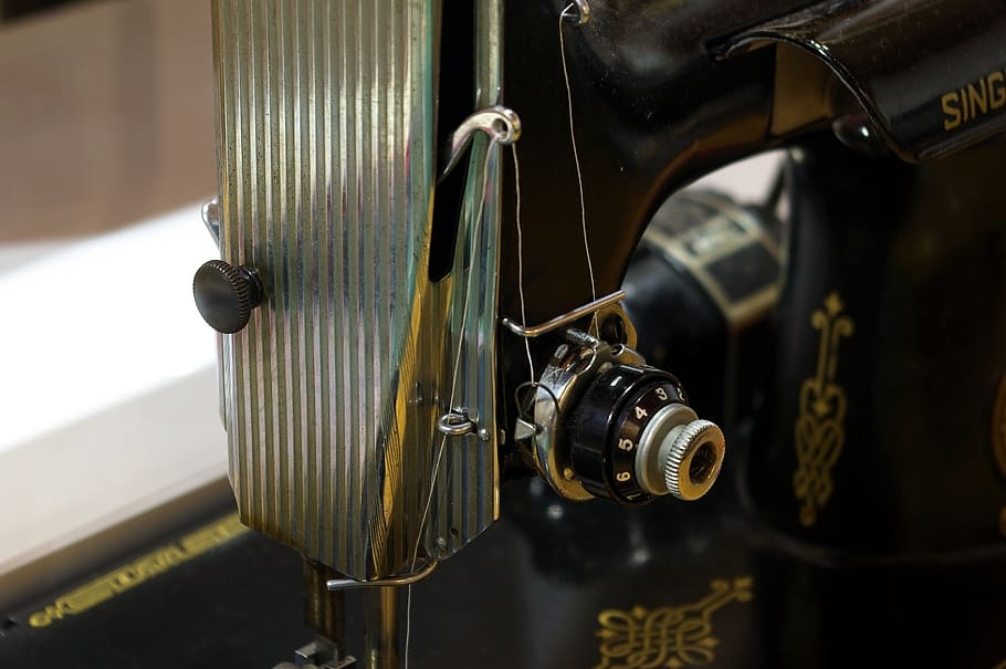 featherweight threaded, sewing, machine, singer, antique, old HD wallpaper