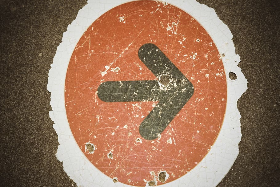 direction, arrow, communication, sign, road, no people, guidance HD wallpaper
