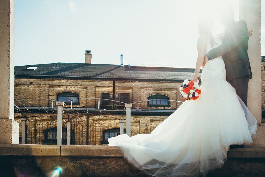 Wedding Photography Bride & Groom Photo, Flowers, Couple, HD wallpaper