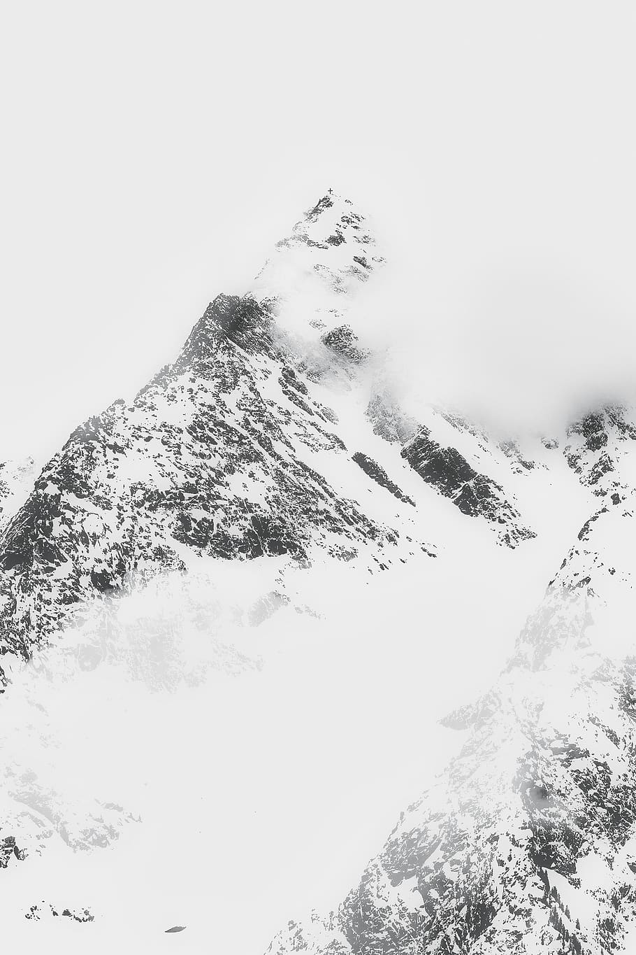 Landscape Photo of Snow CappedMountain, alpine, clouds, cold HD wallpaper