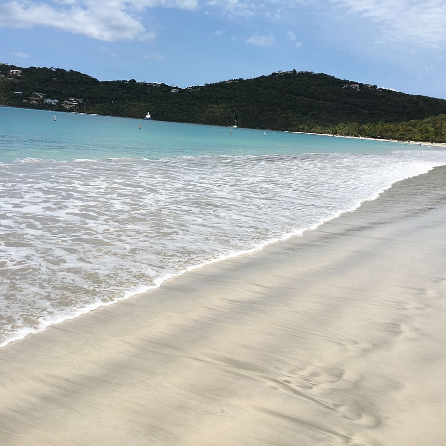 u.s. virgin islands, st. thomas, ocean, sand, beach, vacation