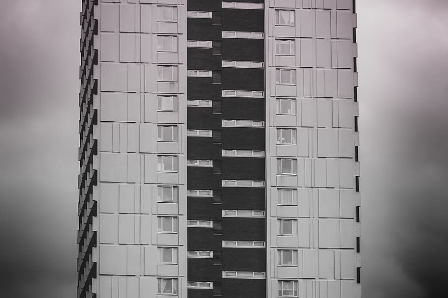 white and black building, united kingdom, newcastle upon tyne HD wallpaper