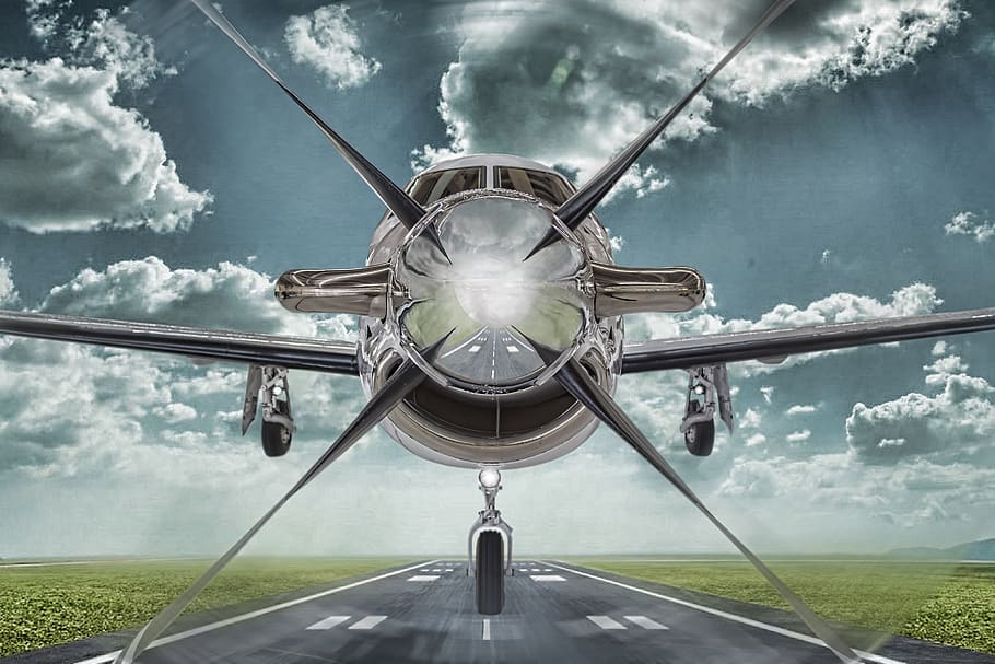 pilatus, pc12, pc-12, composing, aircraft, approach, pilatus-aircraft, HD wallpaper