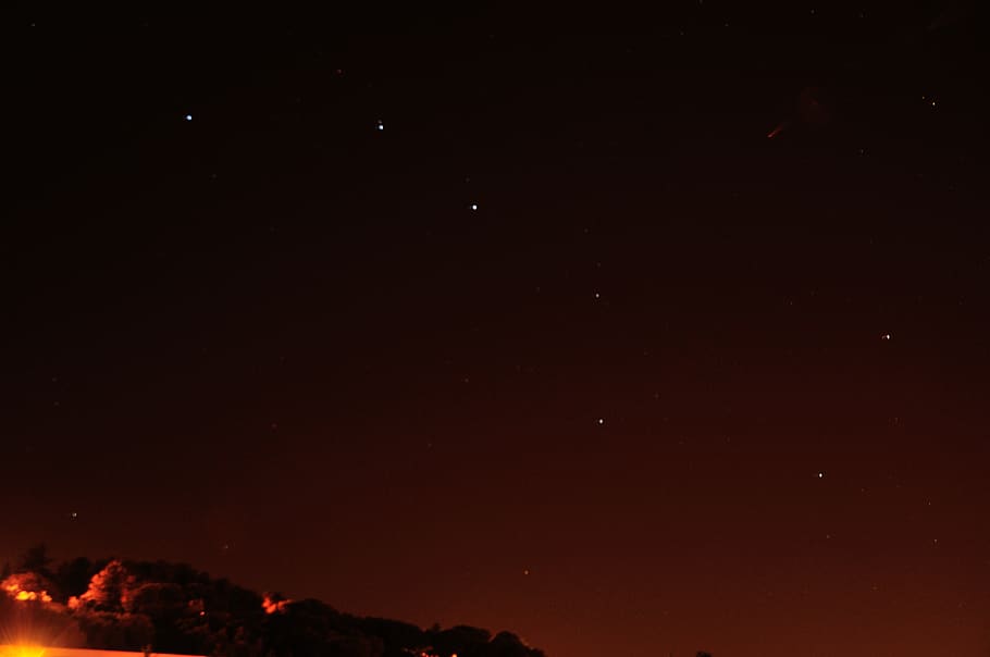 france, orange, night, star - space, astronomy, sky, scenics - nature HD wallpaper