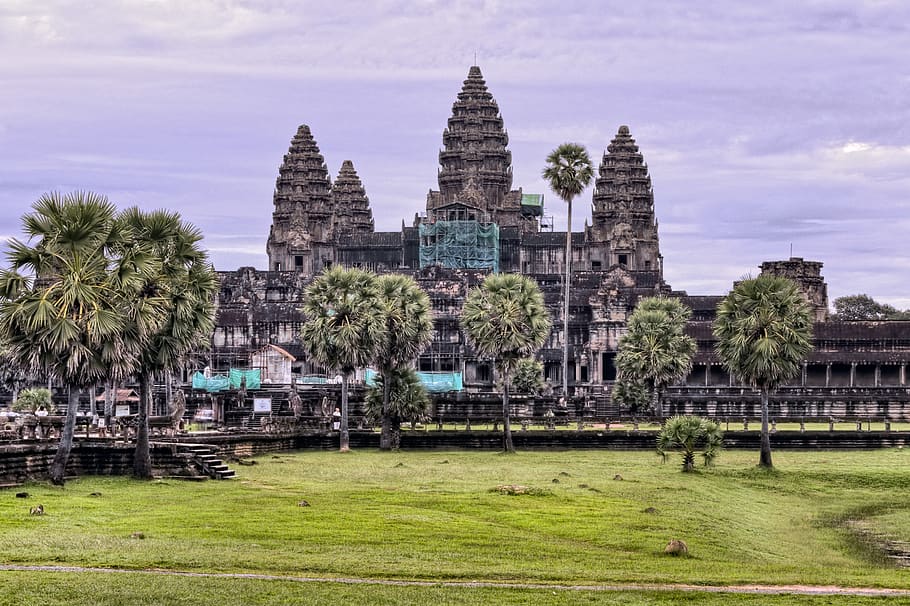 angkor, angkor wat temples, ankor, asian, cambodia, civilization, HD wallpaper
