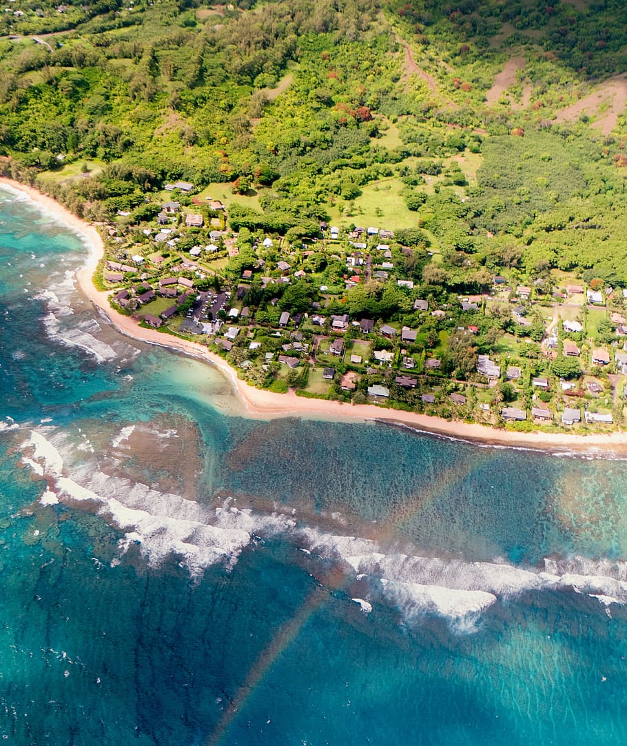 united states, kapaa, nāpali coast state wilderness park, helicopter, HD wallpaper