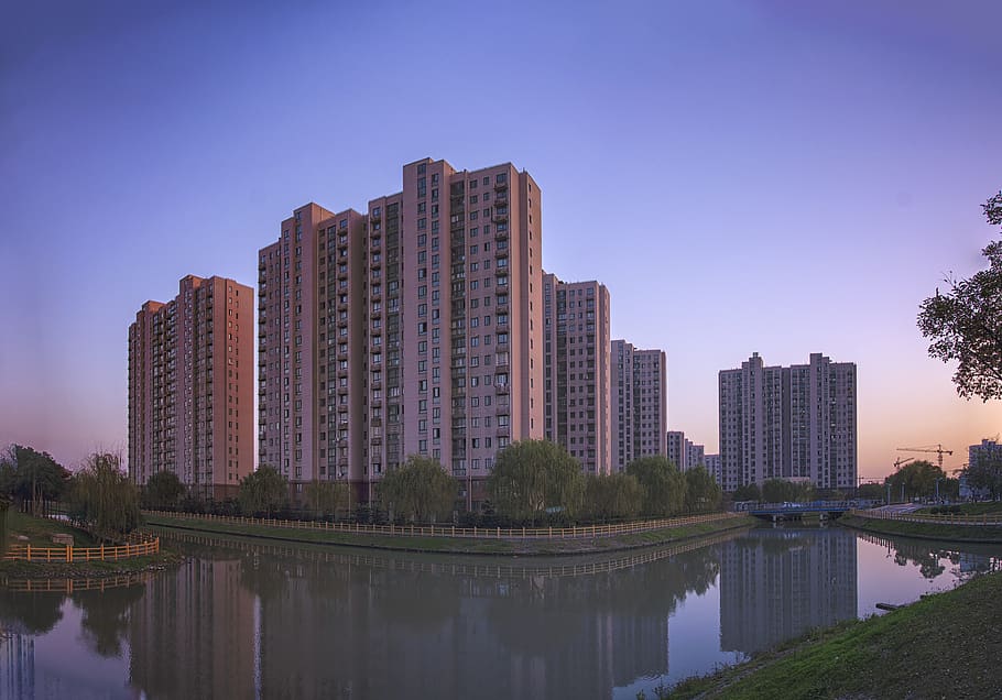 building, environment, natural, sky, city, river, outdoor, travel HD wallpaper