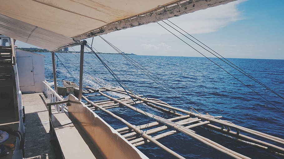 boat, wave, ocean, sea, sky, cloud, trip, travel, vacation HD wallpaper