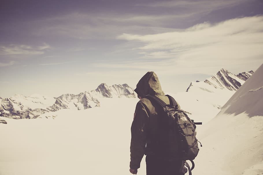mountain, alpine, rock, alps, hiking, trekking, climbing, cold HD wallpaper