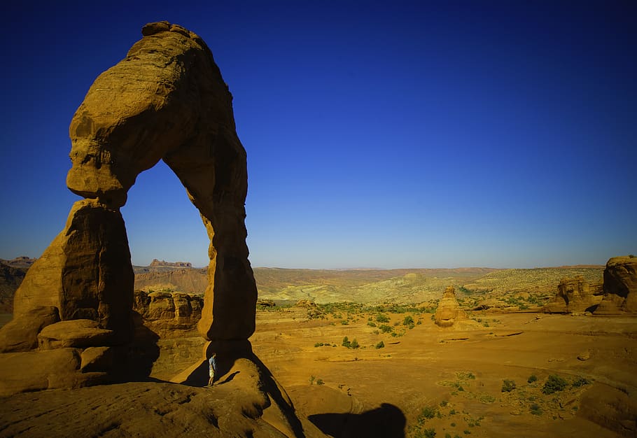 Close Up Brown Rock Formation, arid, barren, clouds, daylight HD wallpaper