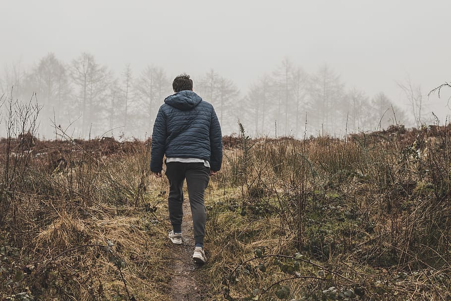 landscape, nature, man, person, alone, daylight, environment HD wallpaper