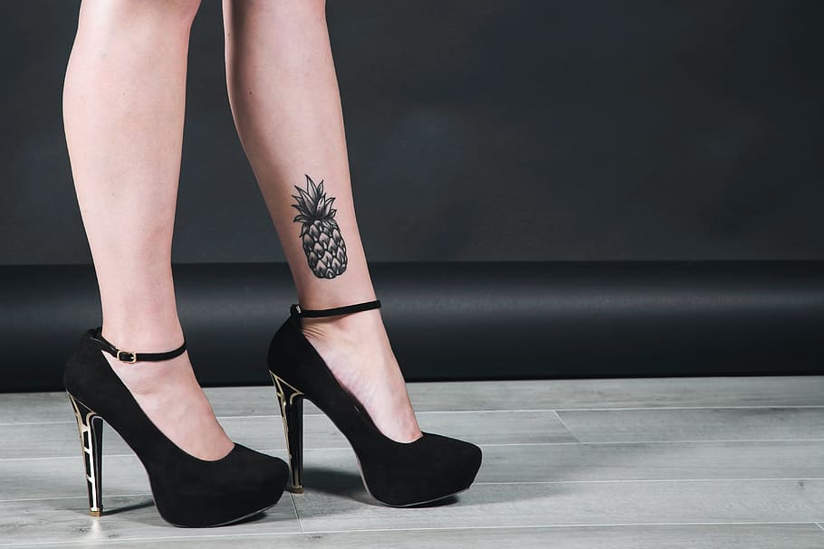 HD wallpaper: Tattoo High Heels Photo, Fashion, Shoes, human leg, human  body part | Wallpaper Flare
