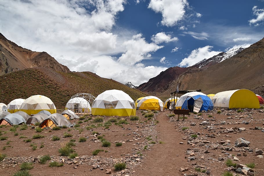 aconcagua, confluencia, base camp, climbing, tourism, argentína, HD wallpaper