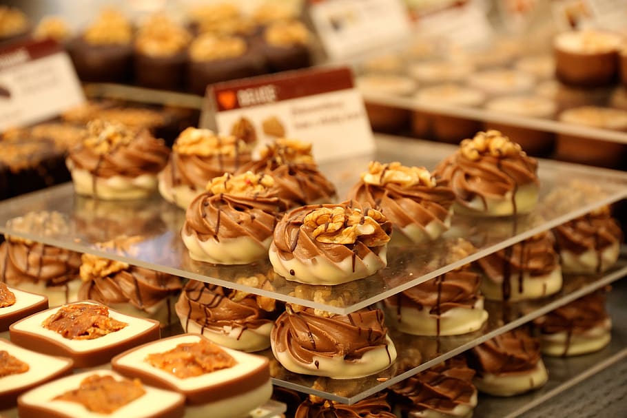 dessert, sweets, candy, confectioner's, pralines, food and drink HD wallpaper
