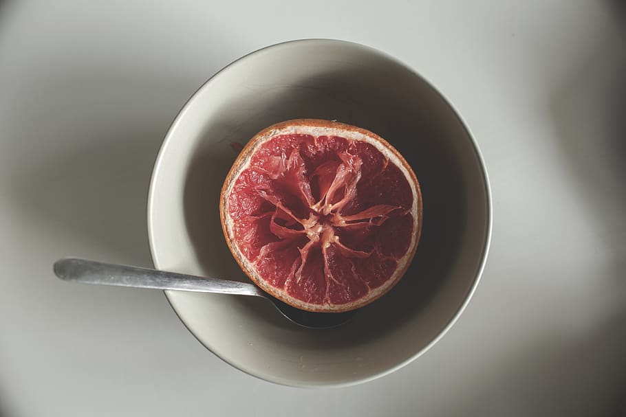 fruit, breakfast, meal, sweet, sugary, natural, nature, grapefruit HD wallpaper