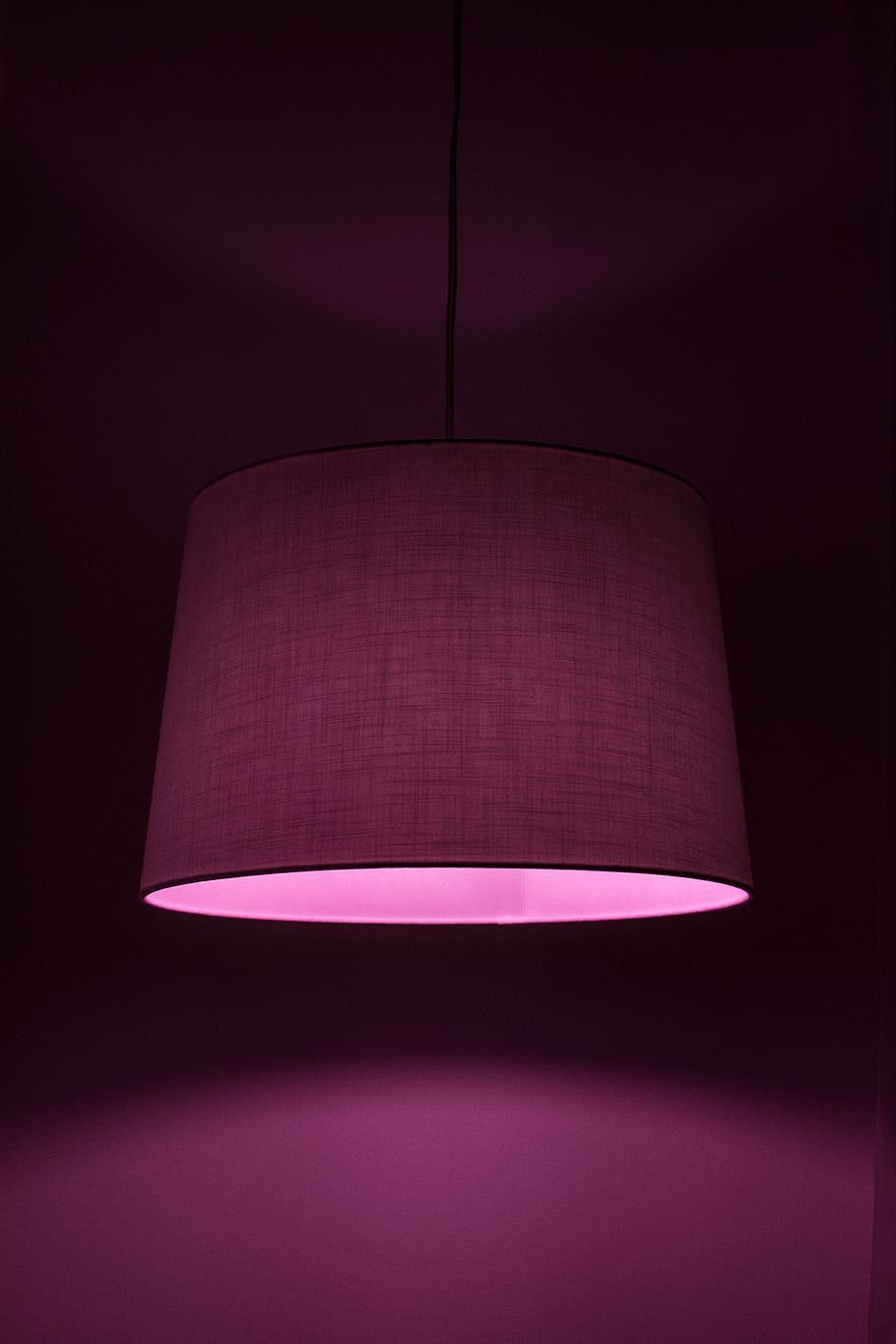 dim pendant lamp, light, shade, home, interior design, decor, HD wallpaper