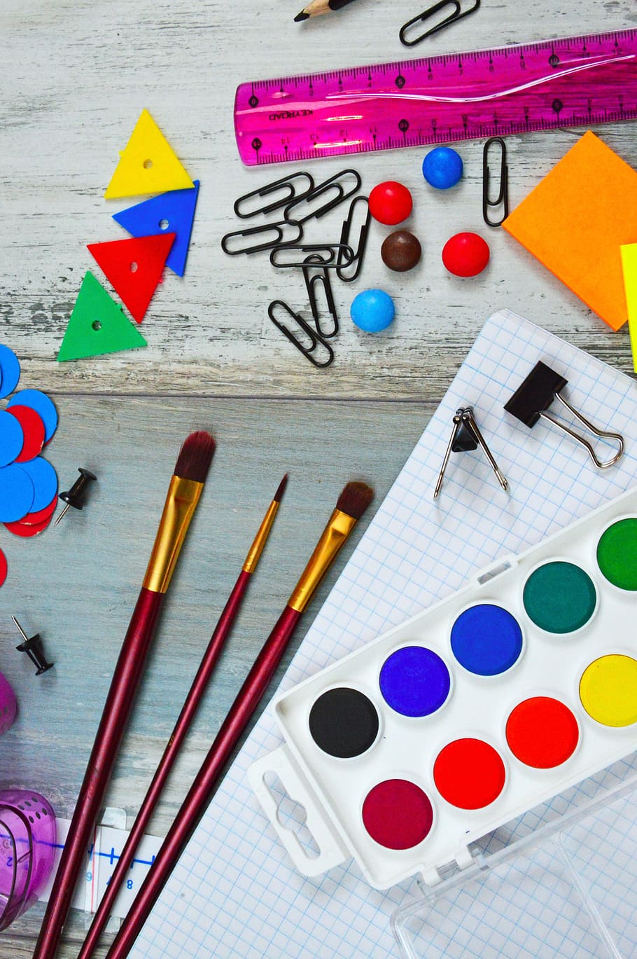 school, learning, back-to-school package, education, brushes HD wallpaper