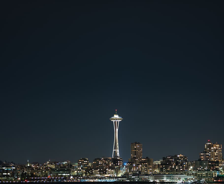 Space Needle, Seattle, nature, outdoors, urban, building, town HD wallpaper