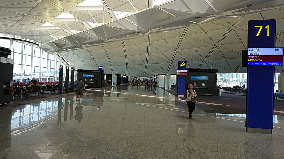 HD wallpaper: hong kong, airport - terminal 1, gates, transportation,  indoors | Wallpaper Flare