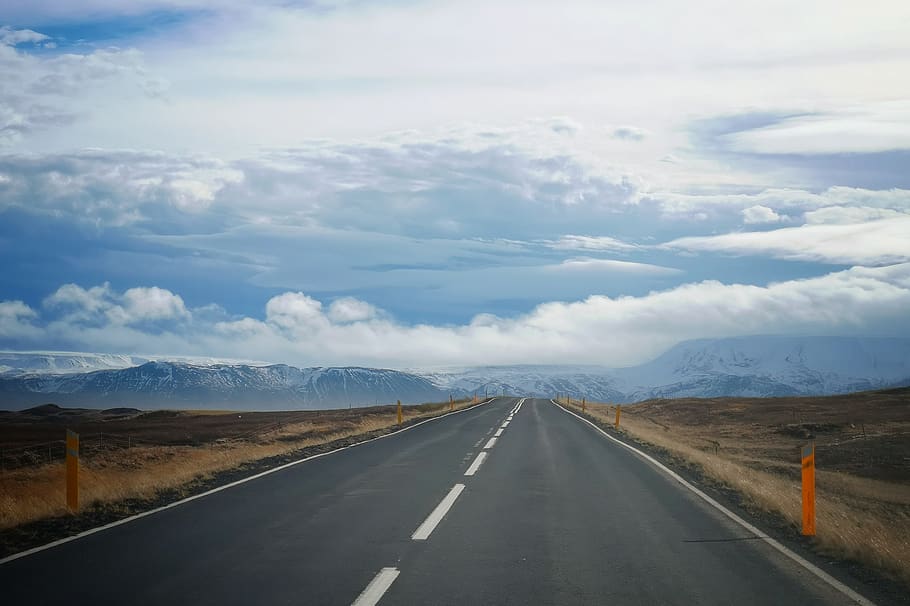 gray concrete road, highway, tarmac, asphalt, 848, iceland, clothing HD wallpaper