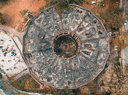 coliseu, djispark, drone, serjosoza, saopaulo, shape, circle HD wallpaper