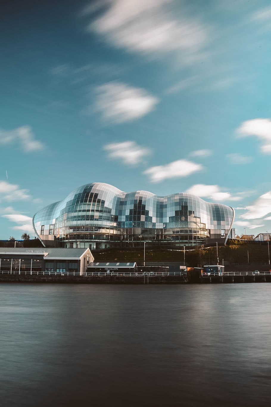 mirrored dome building, architecture, urban, city, water, office building HD wallpaper