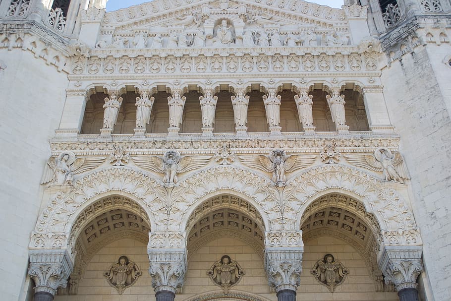 building, architecture, arched, church, column, pillar, archaeology HD wallpaper