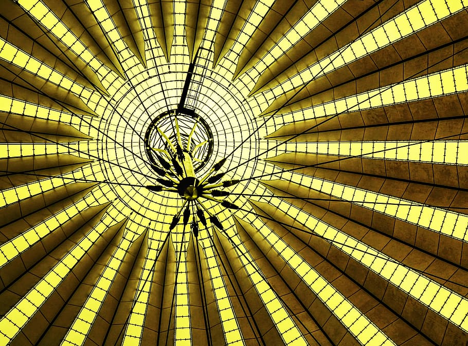 structure, background, berlin, germany, potsdam place, sony center HD wallpaper