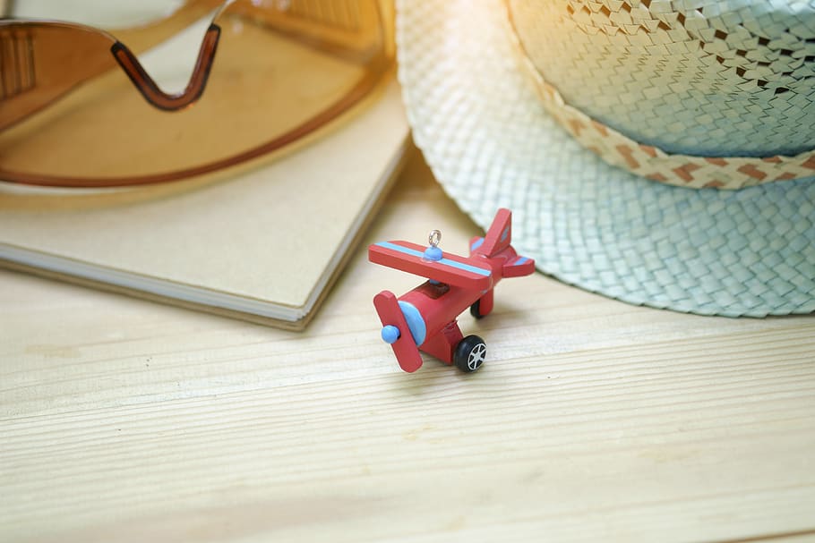 Red Airplane Toy, accessories, activity, adventure, collection HD wallpaper