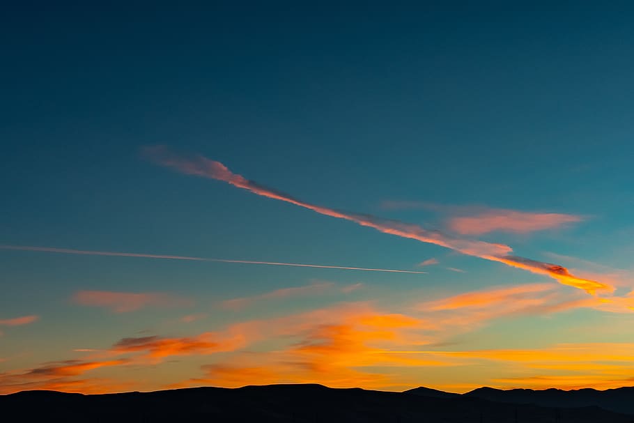 Gray Clouds, color, dawn, daylight, evening, heaven, landscape HD wallpaper