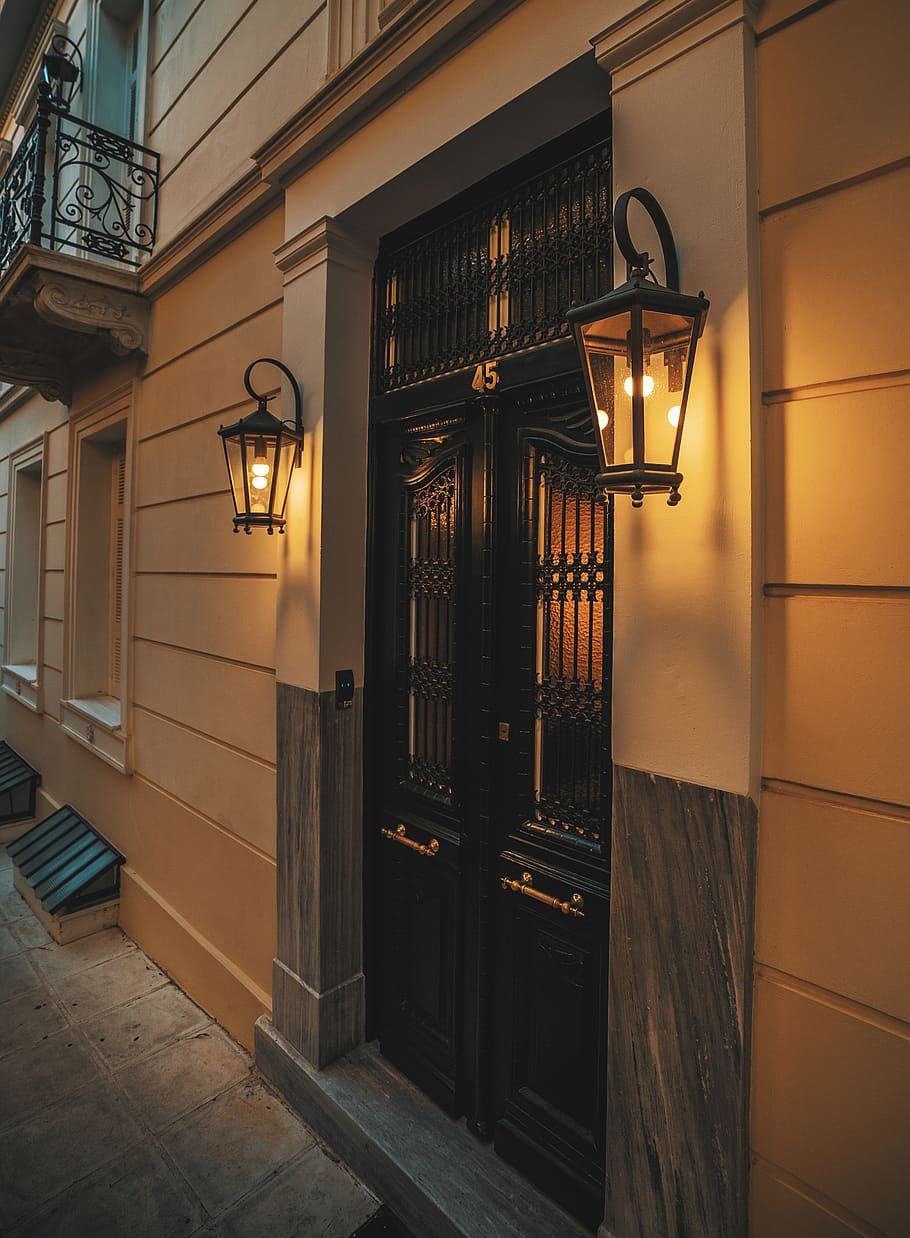 greece, athens, lighting equipment, architecture, illuminated HD wallpaper