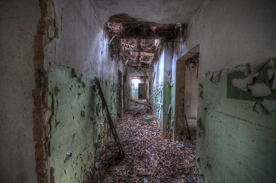 abandoned, damaged, architecture, bad condition, indoors, old HD wallpaper
