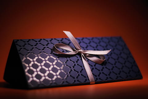gift, present, birthday, box, giftbox, red, indoors, ribbon HD wallpaper