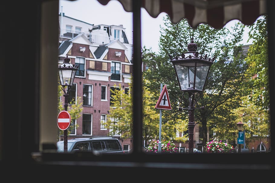 netherlands, amsterdam, motor vehicle, car, mode of transportation HD wallpaper