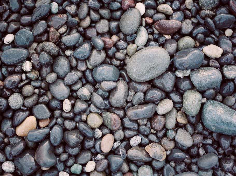 assorted-color pebbles, large group of objects, stone - object HD wallpaper