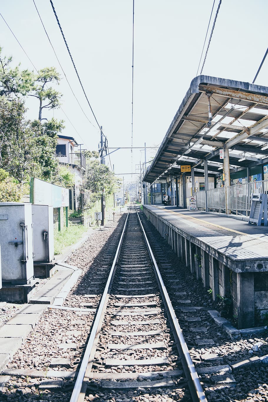 train station, train track, transportation, rail, railway, terminal HD wallpaper