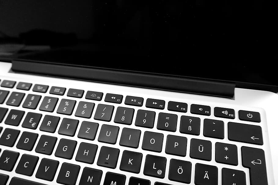 laptop, computer, keyboard, macbook, apple, business, research HD wallpaper