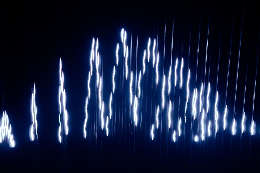 lighting, led, candle, white, abstract, photo, wave, wallpaper HD wallpaper