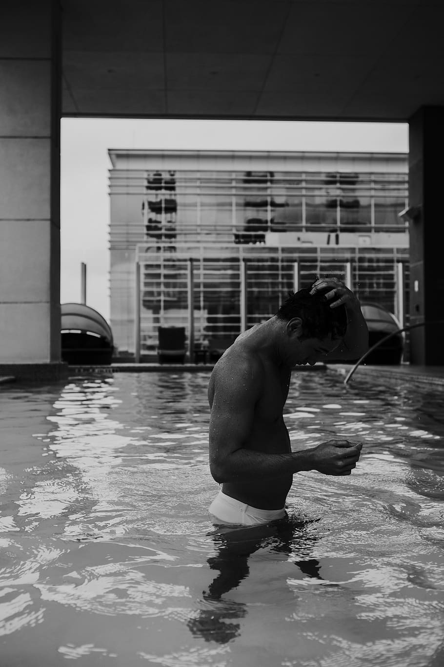 water, pool, human, person, shorts, apparel, clothing, swimming pool HD wallpaper