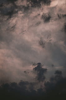 sky, clouds, dark, moody, hazy, scary, halloween, night, sunset HD wallpaper
