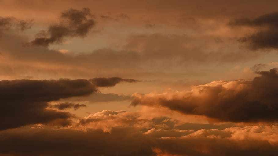 sunset and clouds, nature, outdoors, dawn, sky, sunlight, red sky HD wallpaper