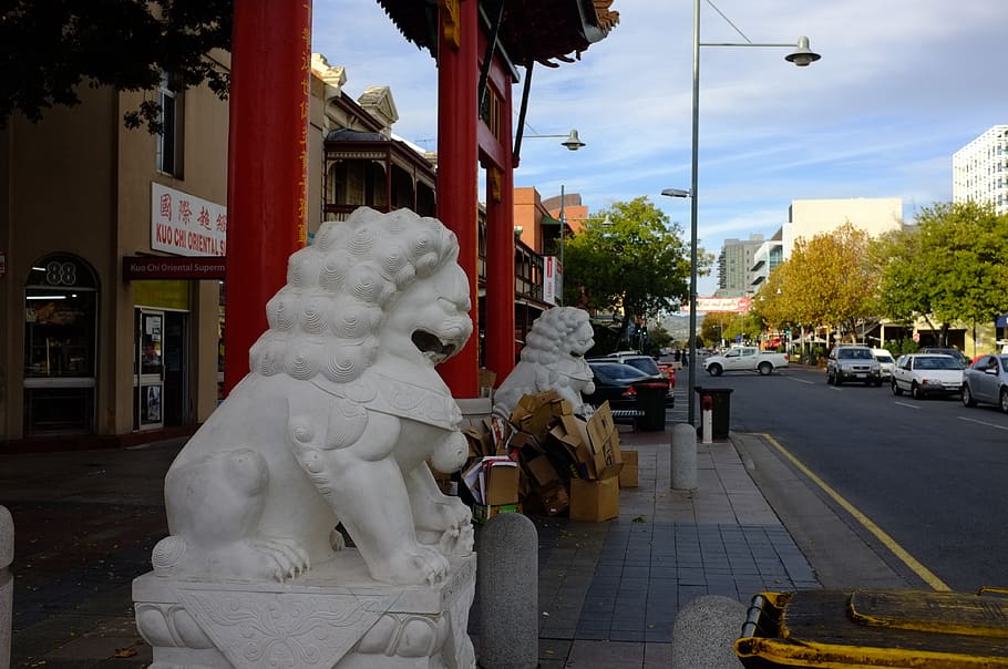 adelaide, chinatown, australia, imperial guard, downtown, south australia, HD wallpaper