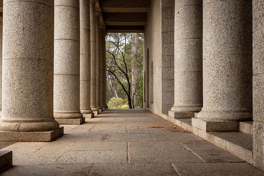 floor, flooring, corridor, flagstone, building, architecture HD wallpaper