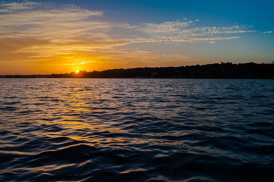 mexico, bacalar, sunset, sky, beauty in nature, water, scenics - nature HD wallpaper