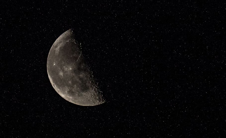 moon, planet, space, sky, night, galaxy, astronomy, beauty in nature HD wallpaper