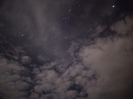 white clouds and stars, nature, outdoors, astronomy, outer space HD wallpaper