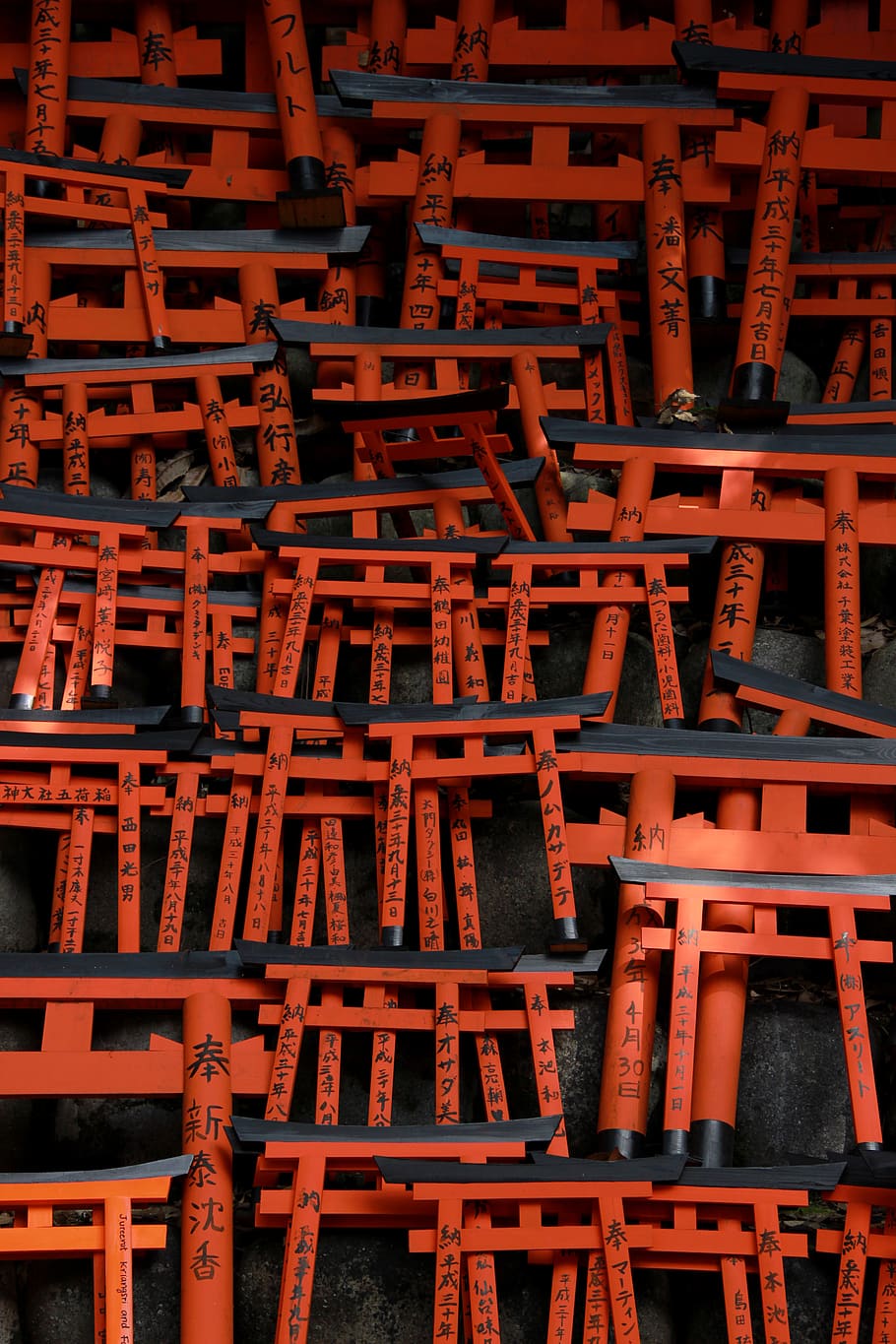 torii, gate, furniture, japan, pattern, red, japaneseculture, HD wallpaper