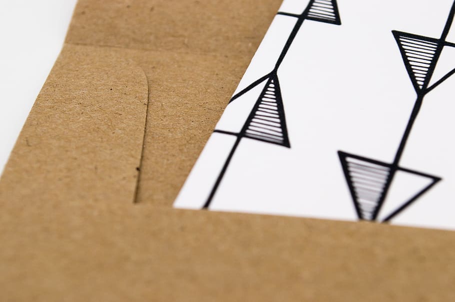 brown envelope, rake, triangle, cardboard, paper, trademark, logo HD wallpaper