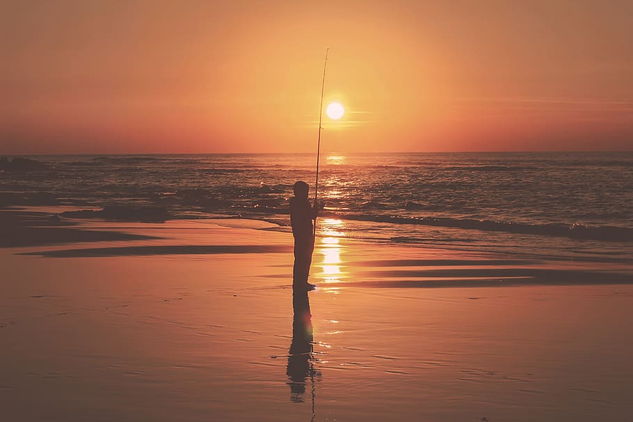 sea, ocean, water, horizon, dark, sky, cloud, sunset, nature HD wallpaper