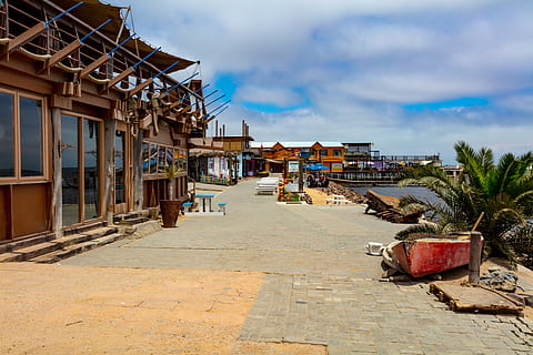 wood, waterfront, namibia, walvis bay, path, flagstone, plywood HD wallpaper